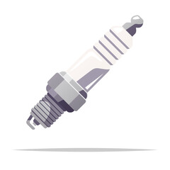 Spark plug vector isolated illustration