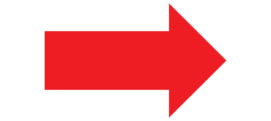 Long Red Arrow, Pointer for Indicating Direction.