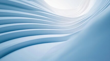 Abstract Blue Curved Lines