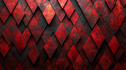 geometric background featuring overlapping red triangles, creating a dynamic interplay of shapes and colors. This design symbolizes energy, creativity, and modern aesthetics