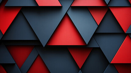 geometric background featuring overlapping red triangles, creating a dynamic interplay of shapes and colors. This design symbolizes energy, creativity, and modern aesthetics