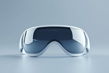 Sleek 3D Rendered VR Glasses with Soft Reflections