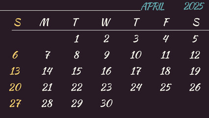calendar2025