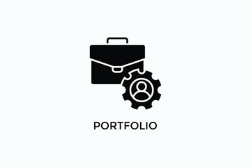 Portfolio Vector Icon Or Logo Illustration