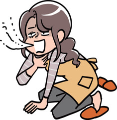 突然の体調不良で声が出ない