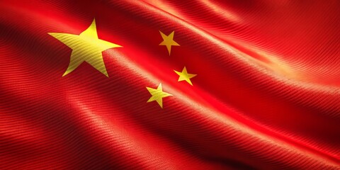 Vibrant China Flag Texture Background for Creative Projects, Celebrations, and National Events with Rich Colors and