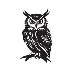 Fototapeta premium owl vector illustration