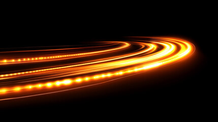 vibrant orange neon lights in motion, symbolizing speed, energy, and creativity. The dynamic swirls and patterns evoke a sense of excitement and modernity