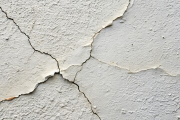 White Cracked Concrete Wall Texture Background for Design, Architecture, and Construction Projects in High Definition