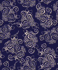 seamless floral pattern with flowers