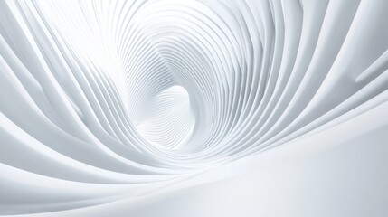 Abstract White Tunnel Architecture