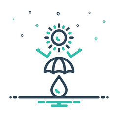 Mix icon for sunblocks