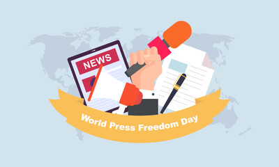 World press freedom day background