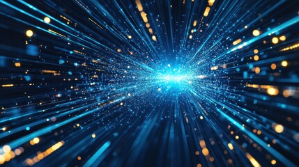 abstract technology background of high speed global data transfer