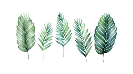 Green leaves with different shapes and sizes are ideal for nature themed designs, environmental concepts, or botany related projects. Great for eco friendly branding. Generative AI
