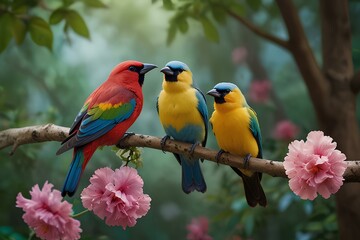 Obraz premium Beautiful Birds