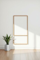 empty room with a window and a wall