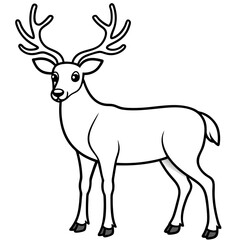 deer silhouette vector