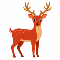 christmas reindeer with card