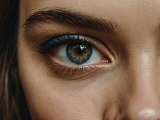 Fototapeta premium close up of a female eye