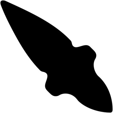 recommend clip art: Arrowhead Silhouette  vector illustration