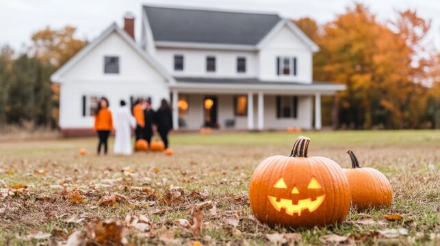 A Halloween party in a creepy abandoned mansion