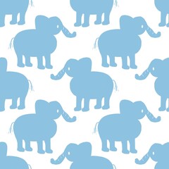 seamless pattern with elephants