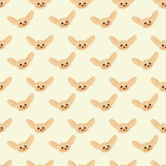 Obraz premium seamless pattern with fennec fox