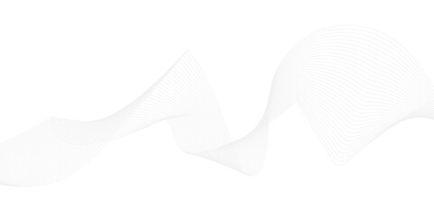 Abstract wavy lines flowing curve gradient color on transparent background. Abstract white background colorful lines. modern wavy stripes on white background isolated.	