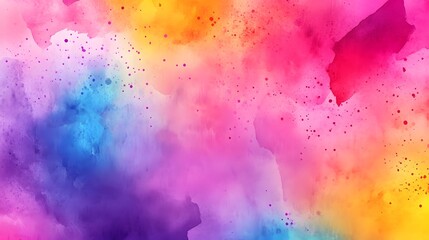 A vibrant watercolor stain with paint splatter, showcasing dynamic and fluid abstract patterns