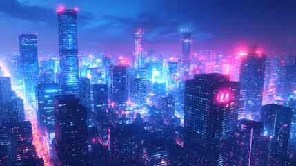 Obraz premium Abstract sci-fi style background image,Modern sci-fi science image