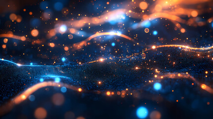 Obraz premium Abstract sci-fi style background image,Modern sci-fi science image