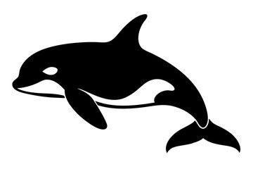 Killer Whale Silhouette vector illustration