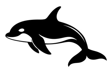 Killer Whale Silhouette vector illustration