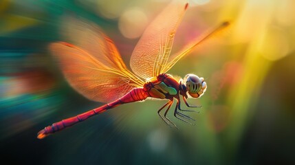 Dragonfly in Flight