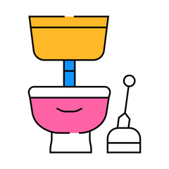 plumbing service line icon vector. plumbing service sign. isolated symbol illustration