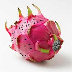 a dragon fruit is shown on a white background