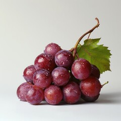 a bunch of grapes with water droplets on them