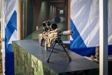 Sniper rifle.