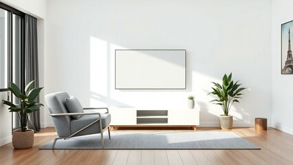 Obraz premium modern living room with furniture