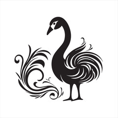 black swan on white,swan, bird, animal, vector, illustration, water, silhouette, symbol, love, lake, nature, art, duck, birds, cartoon, drawing, feather, black, beak, icon, design, wing, swimming, swa