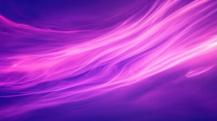 Fototapeta premium A vibrant abstract image featuring flowing purple and pink light patterns.