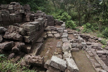 Putri temple archaeological site on Mount Penanggungan