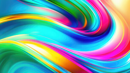 Obraz premium Abstract Fluid Background: Flowing Color Energy