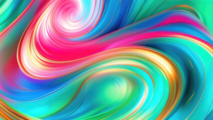 Obraz premium Abstract Fluid Background: Flowing Color Energy
