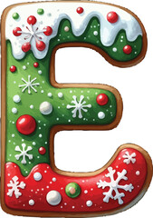 Christmas Gingerbread Alphabet ClipArt