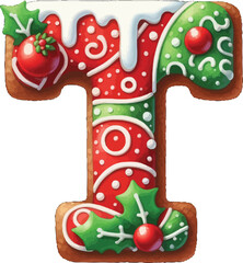Christmas Gingerbread Alphabet ClipArt