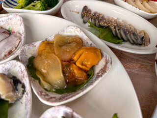 Korean raw seafood. Sea squirt
