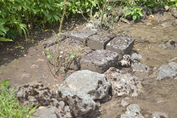 Shinta Temple archaeological site on Mount Penanggungan