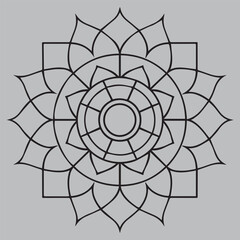 Obraz premium Simple mandala design for coloring beautiful mandala art for coloring book mandala design Vector